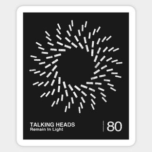 Talking Heads / Minimal Graphic Design Tribute Sticker